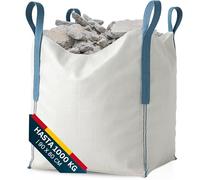 [x4 Sacos] Saco Big Bag 1000kg | Sacos Escombros Obra 80x80x90 cm | Big Bags Resistentes y Reutilizables para Jardín, Arena, Grava, Leña y Sacas 1000kg para Reparto