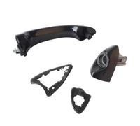 X5 E53 Driver Side Door Handle | Front Left Exterior Replacement for 2000-2006 | Direct Fit for Part # 51218257737 | OEM Style ABS Plastic, Glossy Black Finish
