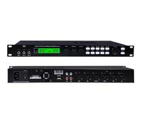 X5 Karaoke Procesador de Audio Digital Profesional, Ecualizador Gráfico Preefectos de Karaoke, Procesador de Efecto Eco de Audio Digital Profesional, con Pantalla LCD, 3 Canales de Mic.