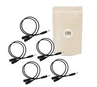 X5 Mini Jack Cable 3.5mm Cable de 20cm Adaptador de audio X2 Enchufe Minijack a X1 Manual de conector estéreo masculino - AdaptOut Francés