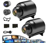 X5 Wireless Indoor Security Camera, Mini 4g Wireless WiFi Camera HD, Zentaras Mini Camera, 1080p HD Hidden Camera with Night Vision for Home, Office, Car, Store (2 PCS + 64G)