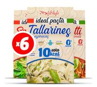 (x6) Pasta Konjac FITstyle | Konjac | Sin calorías | Saciante | Escurrir, aliñar y listo (2 x Espinacas - 2 x Tomate - 2 x Albahaca)