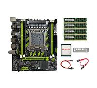 X79G LGA2011 Placa base+E5 2670 V2 CPU+4X4G DDR3 RAM+SATA Cable+Switch Cable+Baffle M.2 NVME PCI-E X16 6XUSB2.0 SATA3.0