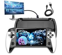 X9 Consola de Juegos portátil Retro con Pantalla IPS HD de 5.5″ con Protección Ocular,15000+ Juegos Consola Retro Portatil con E-Book TXT,Sistema Linux,Salida de TV,Música,Consola Portatil 2000mAh