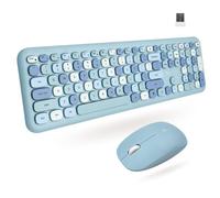X9 Performance Combo colorido de teclado y mouse - Conectividad inalámbrica de 2.4 G - Transforma tu espacio con un bonito juego de teclado y mouse inalámbrico (110 teclas y 18 accesos directos) -