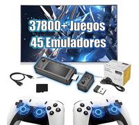 X9 Pro Consola de Juegos Retro Game Stick 4K,37800+ Juegos 45 Emuladore,Sistema Emuelec 4.3,Buscar Juego,Consola de Juegos portátil para TV con Mando inalámbrico,Plug & Play Mini Consola Stick (64G)