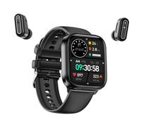 X9 - Reloj inteligente 2 en 1 TWS con auriculares inalámbricos Bluetooth de 1.85 pulgadas con auriculares en el interior, monitor de salud, rastreador de fitness, Bluetooth, teléfono, llamada,