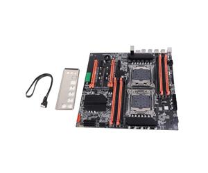 X99 para Placa Base De Escritorio De Doble Zócalo, 2011-3 Pines, DDR4 3000/2666/2400 / 2133MHz, PCI-E, SATA3.0, RJ45, NVME M.2, E/S PS / 2, E5CPU, Juego De Computadora De Estudio Simulador