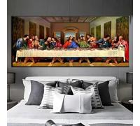 Xaafeze Kit de Pintura de Diamantes 5D, La última cena, 50x100cm, Adulto, No plegable