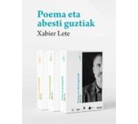 Xabier Lete-poema Eta Abesti Guztiak (kaxa 3 Liburu)