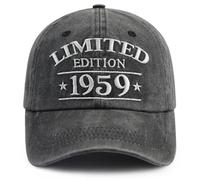XacaYuerp Gorra de béisbol bordada divertida para mujeres y hombres, edición limitada de 1950, 1951, 1952, 1953, 1954, 1955, 1956, 1957, 1957, 1959, Negro -, talla única