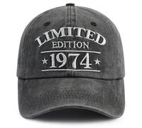 XacaYuerp Gorra de béisbol Bordada Divertida para Mujeres y Hombres, edición Limitada de 1970, 1971, 1972, 1973, 1974, 1975, 1976, 1977, 1977, 1979, Negro -, Talla única
