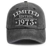 XacaYuerp Gorra de béisbol bordada divertida para mujeres y hombres, edición limitada de 1970, 1971, 1972, 1973, 1974, 1975, 1976, 1977, 1977, 1979, Negro, talla única