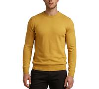 Xact Jersey de algodón con Cuello Redondo para Hombre, Mostaza, M