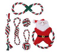 XAGMODSHN 1 juego de juguete interactivo de la guerra para perro de peluche para cachorros dentición agresiva masticable para cachorros