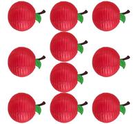 XAGMODSHN 10 lámparas de papel con forma de fruta, decoración de techo para el aula, suministros de regreso a clases, celebración de cumpleaños, suministros de decoración para el aula