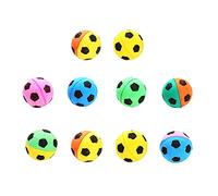 XAGMODSHN 10 piezas de juguete de látex para mascotas, pelota de gatito, juguete para masticar, pequeño multicolor