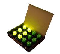 XAGMODSHN 12 luces LED sin para Halloween, Green candles on the