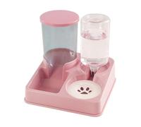 XAGMODSHN 2 en 1 automático perro agua cuenco de comida dispensador de agua para mascota gato encantador perro alimentador de alimentos aumento tazón de alimentos