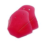XAGMODSHN 2 protectores de dedos ajustables para patines con 4 agujeros de cuero para patinaje al aire libre, protectores de rodillos, Red, Talla única