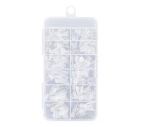 XAGMODSHN 240 puntas de uñas cortas, puntas de uñas de gel suave, medias cubiertas, suministros de uñas, puntas de uñas postizas de almendra para uñas acrílicas