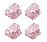 XAGMODSHN 4 interruptores temáticos de corazón de amor para teclados profesionales y gamers, interruptores de funcionamiento silencioso, soporte para teclados
