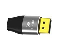 XAGMODSHN Adaptador MiniDisplayPort a DisplayPort de 8 K a 60 Hz 4K a 144 Hz con alto ancho de banda y tasa de transferencia de 32,4 Gbps