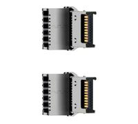 XAGMODSHN Adaptador USB 3.2 interno en ángulo recto macho a hembra, conectores en ángulo de 90 grados, instalación de computadora, velocidad de transferencia de 20 Gbps, adaptador de gestión de cables