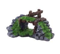 XAGMODSHN Adorno de acuario para cueva de piedra de montaña de roca, decoración de peceras, terreno pequeño, adorno para hábitat de reptiles