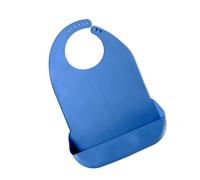 XAGMODSHN Baberos de silicona de tamaño con protección hermética, suaves para adultos, para comidas desordenadas o juegos acuáticos, equipo de piscina, azul, Talla única