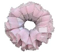 XAGMODSHN Banda elástica femenina para el cabello con diadema única de encaje de doble capa, accesorios grandes para el cabello para mujer