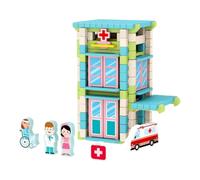 XAGMODSHN Bloques De Construcción Educativos Juguete Apilable De Madera para Niños Ideal para Desarrollar Conceptos Arquitectónicos Y Trabajo En Equipo Juego Creativo