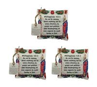 XAGMODSHN Bolsa de bendición con motivos de cruces diseñada para servicios religiosos, reuniones de oración y estímulo diario Pequeña bolsa de tela decorativa para eventos espirituales que encarnan