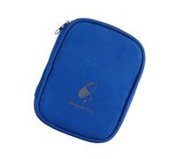 XAGMODSHN Bolsa de primeros auxilios de viaje, almacenamiento vacía de medicamentos con múltiples compartimentos, bolsas pequeñas con cremallera, Blue, Mass Beauty