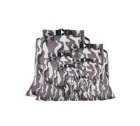 XAGMODSHN Bolsas secas impermeables para equipos al aire libre, paquete de 6 bolsas de almacenamiento finas de poliéster permanente, bolsas secas finas para mochileros, Camuflaje de nieve, Talla única