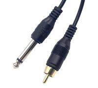 XAGMODSHN Cable con Clip Macho de 6, 5 mm, Revestimiento, Straight Head | Protecciones contra sobrecargas, mejora la seguridad, rendimiento confiable, aislamiento de PVC reforzado, larga