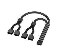 XAGMODSHN Cable de extensión RTX3090Ti de 12 + 4 pines 12 VHPWR a 4 piezas PCi-E GPU de 8 pines, tarjeta de vídeo gráfica de 4 x 8 pines PCIE 5.0