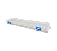 XAGMODSHN Caja organizadora de almacenamiento duradera para pinceles de hasta 13 pulgadas, multiuso, para suministros y accesorios, caja de almacenamiento de pinceles de acuarela