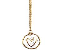 XAGMODSHN Colgante de cristal transparente con estampado de sol, luna, estrella, amor, longitud ajustable, cadena para el cuello para uso diario y fiesta, 41cm-50cm, Metal