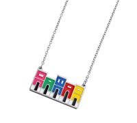 XAGMODSHN Collar con colgante de casa de Puerto Rico en oro o plata, cadena de clavícula de acero inoxidable resistente para mujer, cadena étnica para el hogar, One Size, como se describe, como se