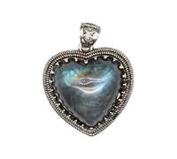 XAGMODSHN Collar con colgante de labradorita y amatista de moda para entusiastas de la moda con gusto por el pasado