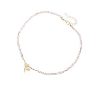 XAGMODSHN Collar con colgante de pájaro minimalista de moda, cadena ajustable, cadena ligera de clavícula para mujer, joyería de moda, 38+5cm, aleación y cristal