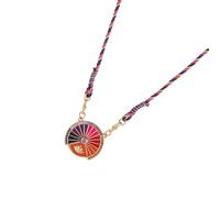 XAGMODSHN Collar giratorio con monedas de tarot de longitud ajustable, diseño místico para entusiastas y amantes de lo oculto, 50cm, Cobre, cuerda trenzada