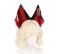 XAGMODSHN Cómodas diademas de orejas de lobo para juegos de rol, accesorio de disfraz de anime para adultos, cosplay, eventos, reuniones, diademas hechas a mano