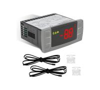 XAGMODSHN Controlador de temperatura de doble sonda para congeladores comerciales, refrigeradores pequeños con sensores de alta precisión y diseño de eficiencia energética, controlador de temperatura