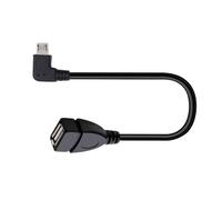 XAGMODSHN Convertidor USB hembra a USB macho de alta velocidad de 480 Mbps, función de reproducción para múltiples tipos de dispositivos, carcasa de metal, convertidor en ángulo