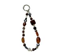 XAGMODSHN Correa de muñeca corta con lentejuelas artísticas para teléfonos que resaltan el fuerte edificio de PVC y el atractivo estético tradicional multiusos para cámara