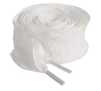 XAGMODSHN Crinkled Border Shoestrings Par Ventilación Permanente Sustancia Instalación Easy Styles Zapatos Trendy La Trendice CRINDUSE SHOELACES UNIDO, blanco, 100