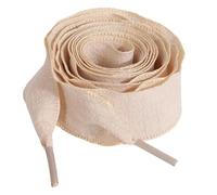 XAGMODSHN Crinkled Border Shoestrings Par Ventilación Permanente Sustancia Instalación Easy Styles Zapatos Trendy La Trendice CRINDUSE SHOELACES UNIDO, caqui, 100