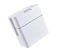 XAGMODSHN Cubo de basura de baño con cepillo de inodoro, cubo de basura de embalaje automático con tapa superior a presión para inodoro de cocina